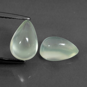캐럿 천연 그린 프레나이트 보석, 배 모양, 8.7×5.9 mm, 투명한