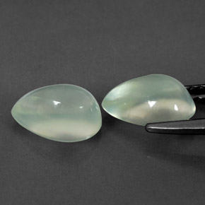 캐럿 천연 그린 프레나이트 보석, 배 모양, 8.7×5.9 mm, 투명한