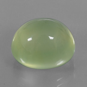 13.26캐럿 천연 그린 프레나이트, 투명한, 14.5×12 mm, 투명/반투명