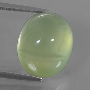 13.26캐럿 천연 그린 프레나이트, 투명한, 14.5×12 mm, 투명/반투명