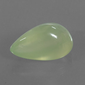 7.24캐럿 천연 그린 프레나이트, 투명한, 14.9×9.1 mm, 투명/반투명