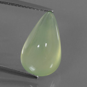7.24캐럿 천연 그린 프레나이트, 투명한, 14.9×9.1 mm, 투명/반투명