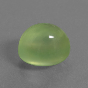 4.27캐럿 천연 그린 프레나이트, 타원형 컷, 9.6×7.6 mm, 투명한