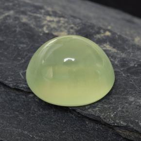 3.01캐럿 천연 Lime Green  프레나이트, 투명한, 9×7.3 mm, 투명/반투명
