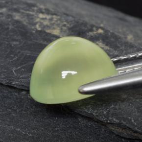 3.01캐럿 천연 Lime Green  프레나이트, 투명한, 9×7.3 mm, 투명/반투명