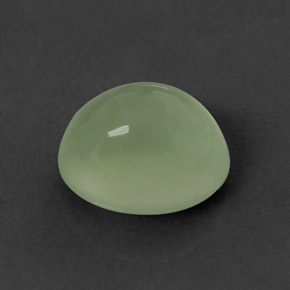 2.11캐럿 천연 그린 프레나이트, 투명한, 8.3×6.8 mm, 투명/반투명