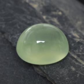 2.90캐럿 천연 Light Yellow Green  프레나이트, 타원형 컷, 8.9×7.3 mm, 투명한