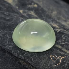 1.59캐럿 천연 Pale Green  프레나이트, 타원형, 투명한
