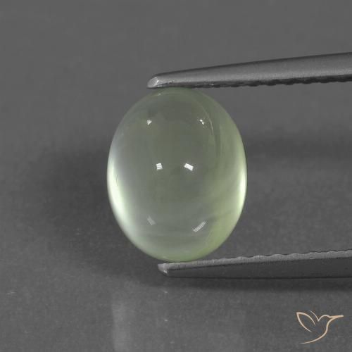 2.23ct 자연스러운 Light Green  프레나이트, 타원형, 투명/반투명