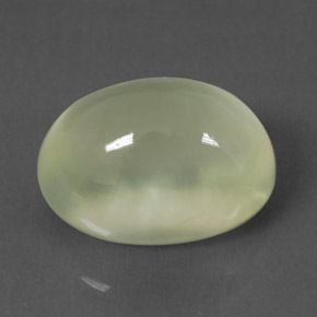 10.03캐럿 천연 그린 프레나이트, 타원형 컷, 14.2×10.4 mm, 투명한