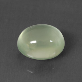3.10캐럿 천연 그린 프레나이트, 타원형 컷, 9.1×7.5 mm, 투명한
