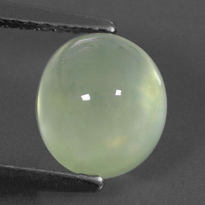 2.27캐럿 천연 그린 프레나이트, 투명한, 7.9×6.9 mm, 투명/반투명