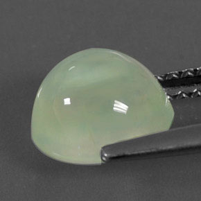 2.27캐럿 천연 그린 프레나이트, 투명한, 7.9×6.9 mm, 투명/반투명