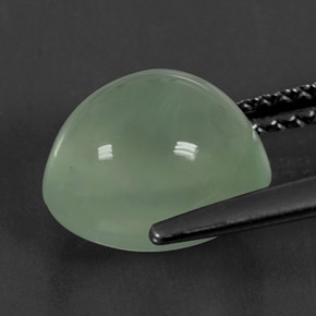 4.05캐럿 천연 그린 프레나이트, 투명한, 9.6×8.1 mm, 투명/반투명