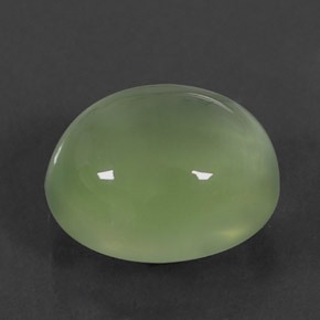2.00캐럿 천연 그린 프레나이트, 타원형 컷, 8.1×7 mm, 투명한