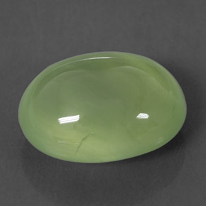 12.22캐럿 천연 그린 프레나이트, 투명한, 16×11.9 mm, 투명/반투명