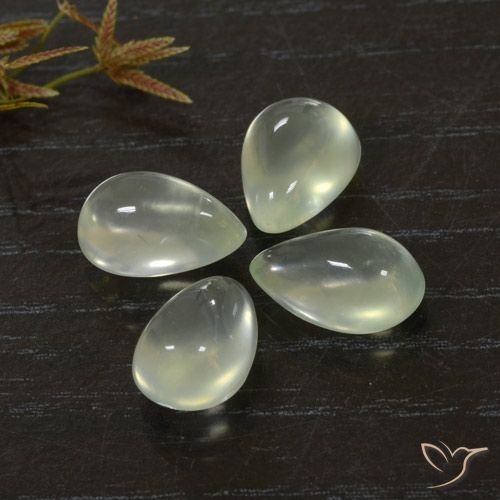 9.91ctw 자연스러운 Light Green  프레나이트, 배 모양, 투명한