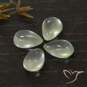 9.91캐럿 천연 Light Green  프레나이트 보석, 배 모양, 투명한