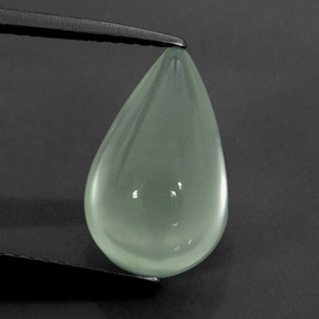 4.45캐럿 천연 그린 프레나이트, 투명한, 13.3×8.3 mm, 투명/반투명