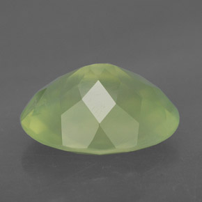 9.60캐럿 천연 그린 프레나이트, 투명한, 16×12 mm, 투명/반투명