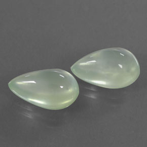 6.28캐럿 천연 녹빛 화이트 프레나이트 보석, 투명한, 11.9×7.7 mm, 투명/반투명