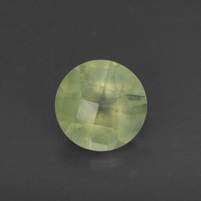 1.78캐럿 천연 그린 프레나이트, 투명한, 7.82 mm, 투명/반투명