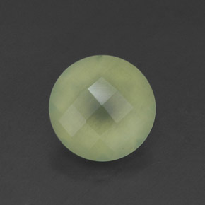 1.83캐럿 천연 그린 프레나이트, 투명한, 7.96 mm, 투명/반투명