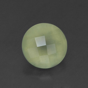 1.83캐럿 천연 그린 프레나이트, 투명한, 7.96 mm, 투명/반투명