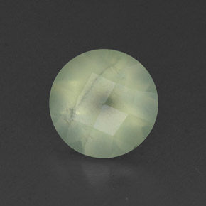 1.80캐럿 천연 그린 프레나이트, 투명한, 8.02 mm, 투명/반투명