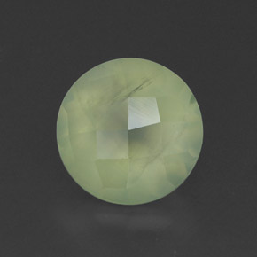 1.95캐럿 천연 그린 프레나이트, 투명한, 7.97 mm, 투명/반투명