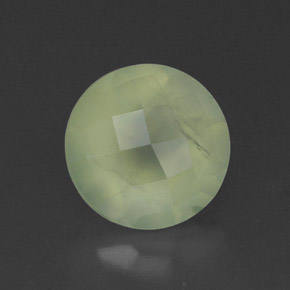 1.95캐럿 천연 그린 프레나이트, 투명한, 7.97 mm, 투명/반투명