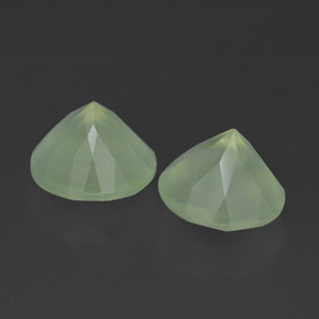 캐럿 천연 그린 프레나이트 보석, 투명한, 8.04 mm, 투명/반투명