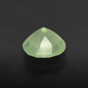 1.83캐럿 천연 그린 프레나이트, 투명한, 7.86 mm, 투명/반투명