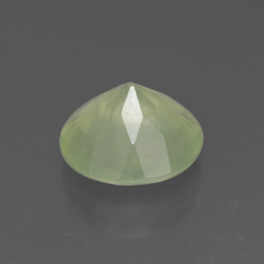 1.68캐럿 천연 그린 프레나이트, 투명한, 8.02 mm, 투명/반투명