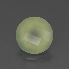 1.92캐럿 천연 그린 프레나이트, 투명한, 7.87 mm, 투명/반투명