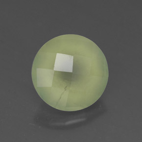 1.92캐럿 천연 그린 프레나이트, 투명한, 7.87 mm, 투명/반투명