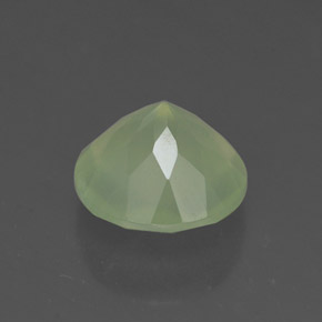 1.92캐럿 천연 그린 프레나이트, 투명한, 7.87 mm, 투명/반투명