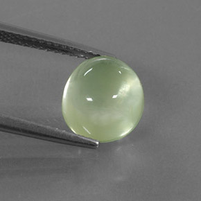 4.13캐럿 천연 그린 프레나이트, 투명한, 9.8×8.8 mm, 투명/반투명