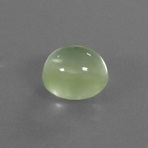 4.13캐럿 천연 그린 프레나이트, 투명한, 9.8×8.8 mm, 투명/반투명