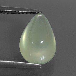 4.38캐럿 천연 Yellow Green  프레나이트, 투명한, 12.1×8.4 mm, 투명/반투명