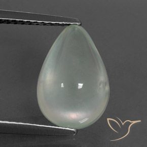 3.61ct 자연스러운 Light Green  프레나이트, 배 모양, 투명/반투명