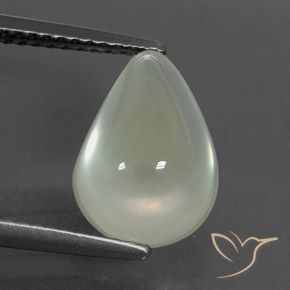 4.40ct 자연스러운 Light Green  프레나이트, 배 모양, 투명/반투명