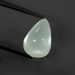 3.84캐럿 천연 그린 프레나이트, 투명한, 11.9×8.2 mm, 투명/반투명