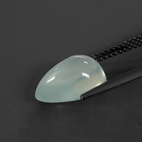 3.84캐럿 천연 그린 프레나이트, 투명한, 11.9×8.2 mm, 투명/반투명