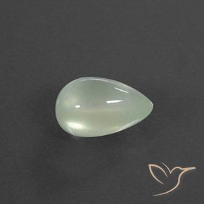 2.97캐럿 천연 Light Hazel Green    프레나이트, 배 모양, 투명/반투명