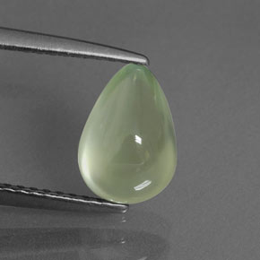 1.81캐럿 천연 그린 프레나이트, 투명한, 9.1×6.4 mm, 투명/반투명