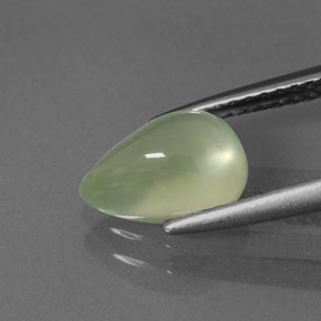 1.81캐럿 천연 그린 프레나이트, 투명한, 9.1×6.4 mm, 투명/반투명