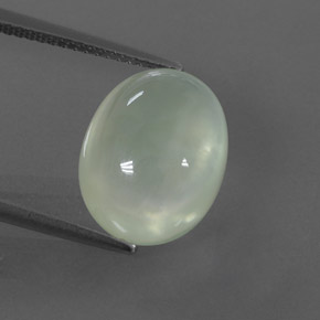 8.89캐럿 천연 그린 프레나이트, 투명한, 14×11 mm, 투명/반투명