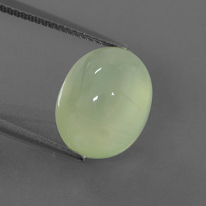 8.99캐럿 천연 그린 프레나이트, 투명한, 13.6×10.7 mm, 투명/반투명