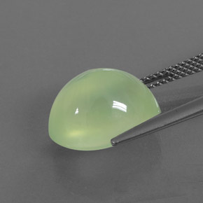 8.99캐럿 천연 그린 프레나이트, 투명한, 13.6×10.7 mm, 투명/반투명